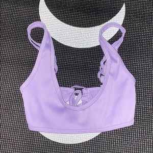 Purple bikini top